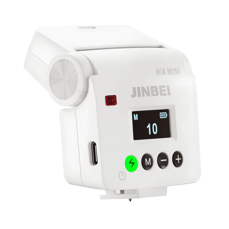 Jinbei Hi-4 Mini Aufsteckblitz (Weiß) - Jinbei Markenshop