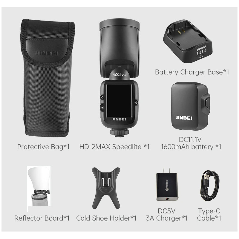 Jinbei HD-2max Aufsteckblitz Universal - Jinbei Markenshop