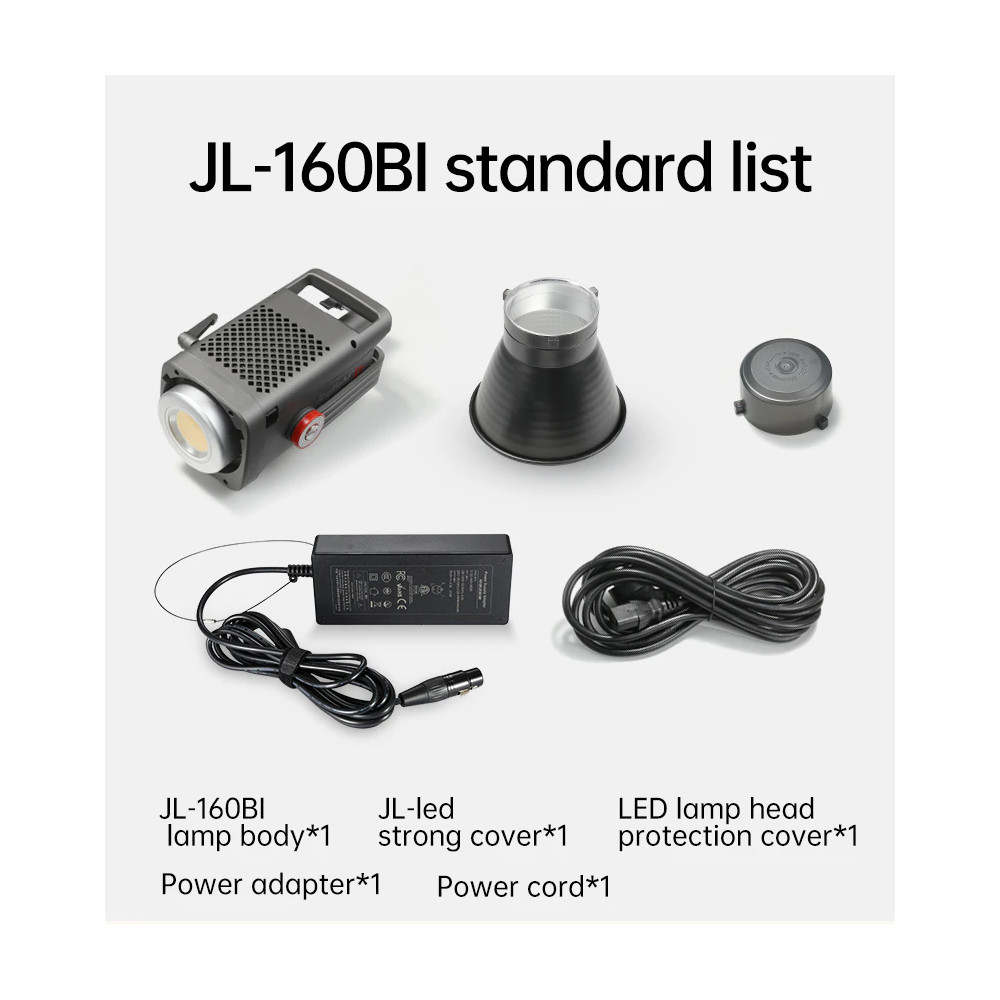 Jinbei JL-160Bi LED video light (with EF Boost reflector)