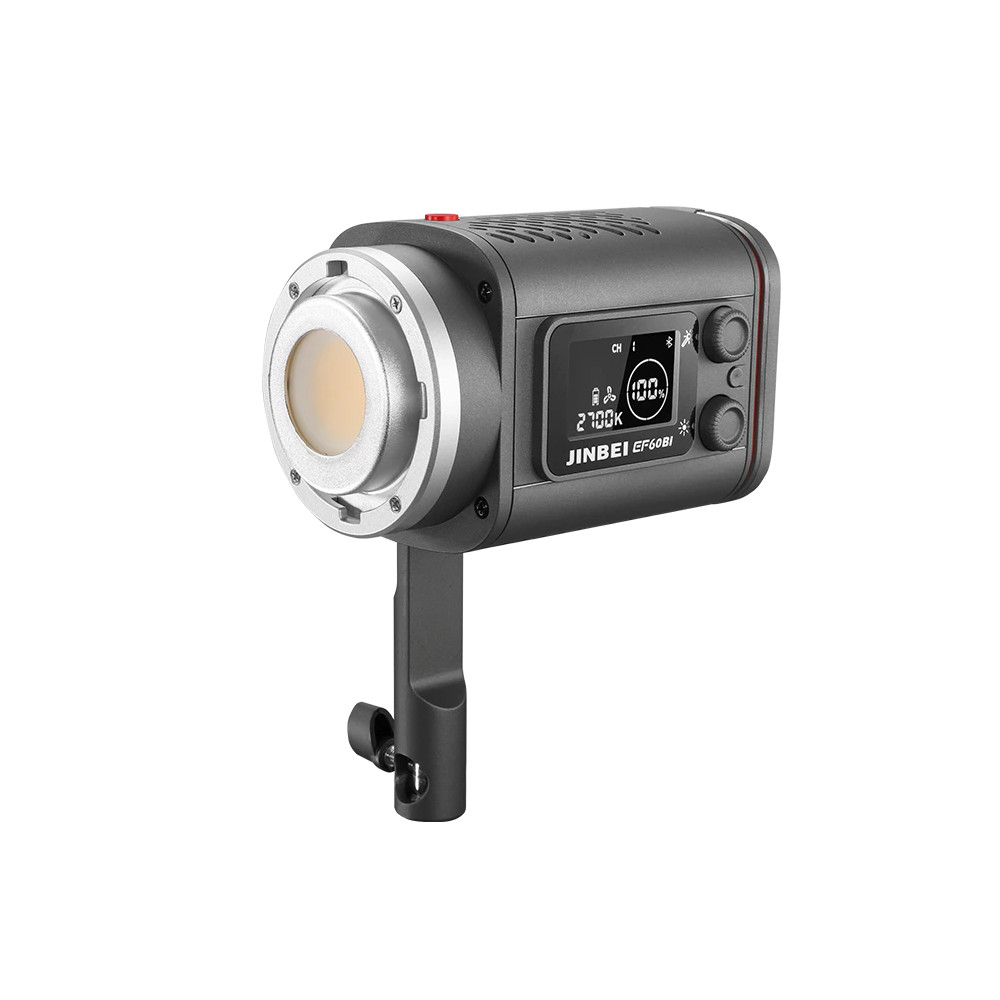 Jinbei EF-60BI portable LED video light (with reflector, zoom lens, battery & transport bag)