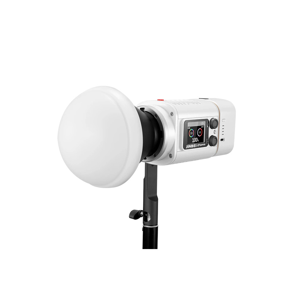 Jinbei EF-60RGB portable LED video light (with reflector and zoom lens)