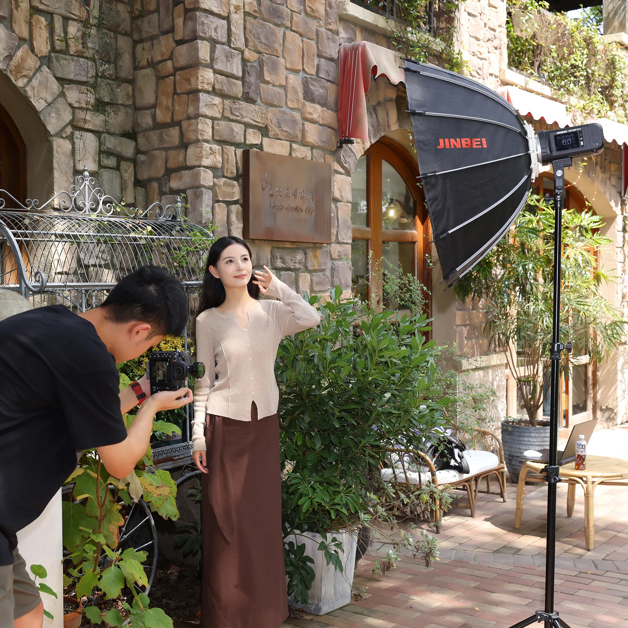 Fotoshooting mit Jinbei Beleuchtungstechnik