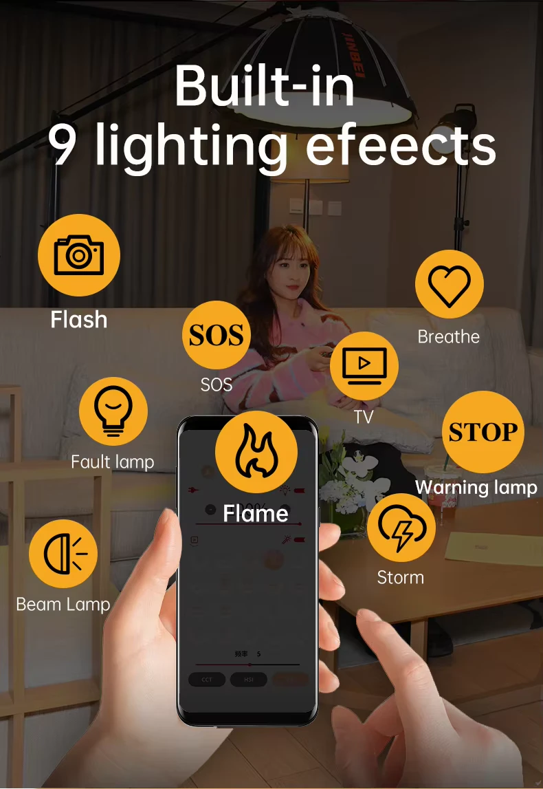 Compact proportions and exceptionally lightweight chassis of the portable light
