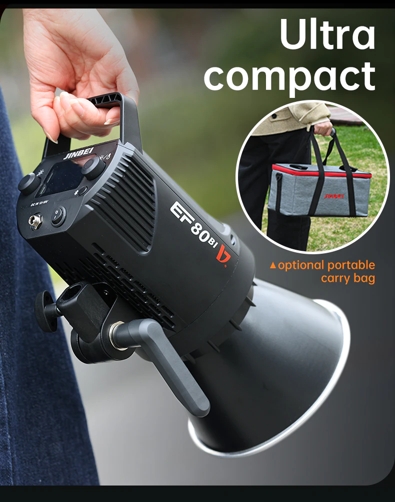 Jinbei EF-80 Portable Studio LED Light – core features highlights