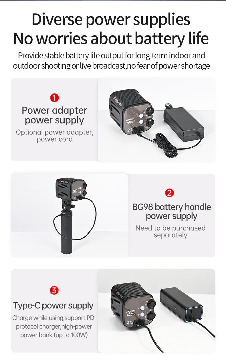 Jinbei JL-100Bi Professional LED Light – core features overview