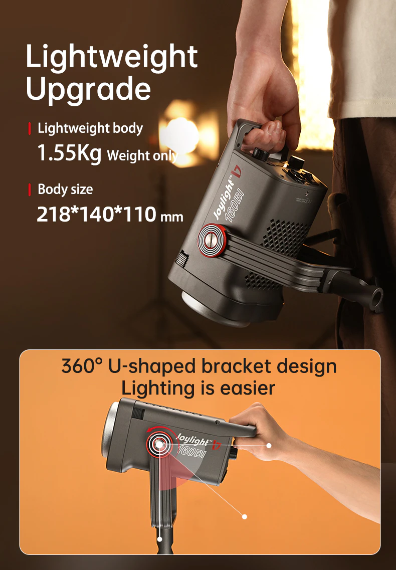 Durable U-shaped mounting bracket with full 360-degree rotation angle