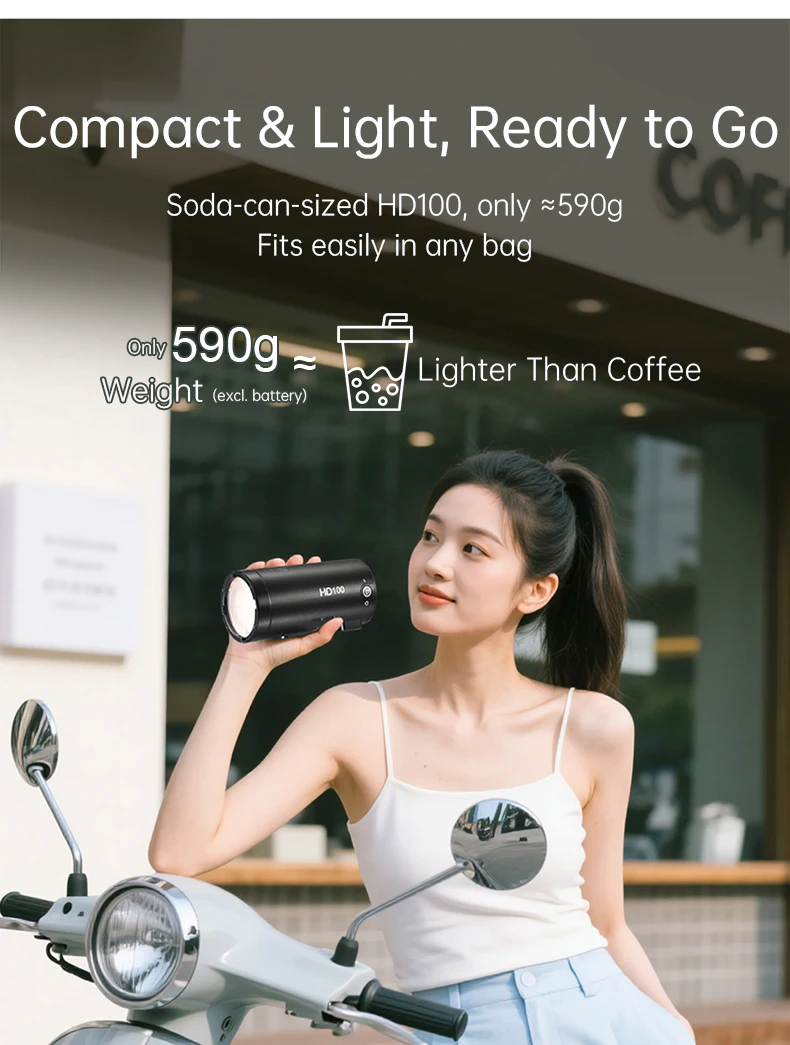 Compact and lightweight flash design