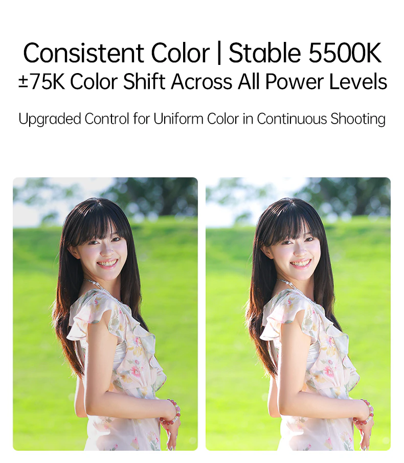 Stable color temperature performance