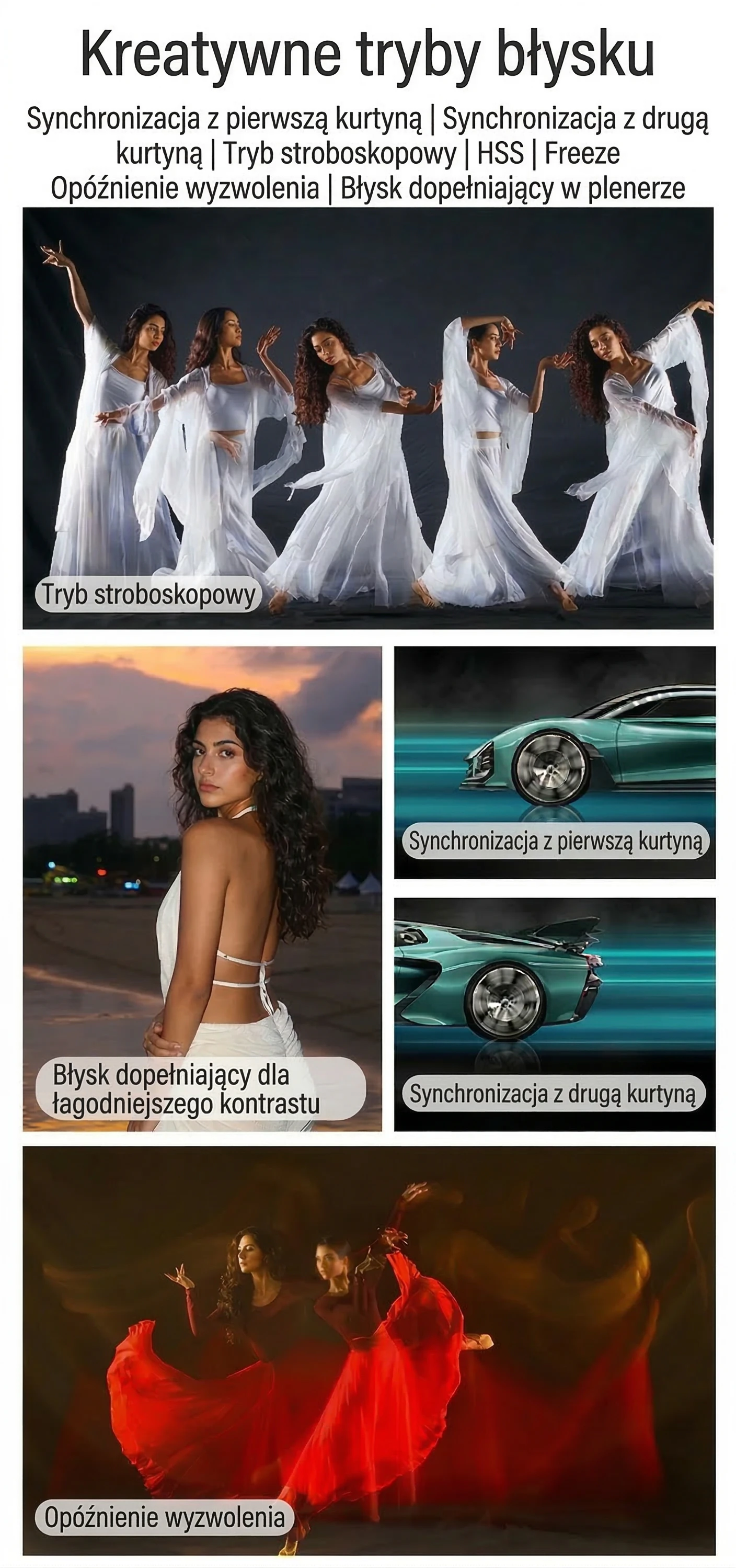 Kreatywne tryby błysku