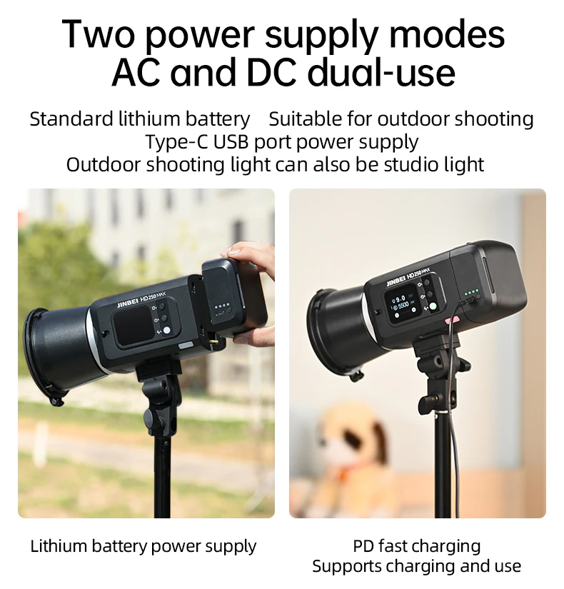 Dual power supply battery and USB-C