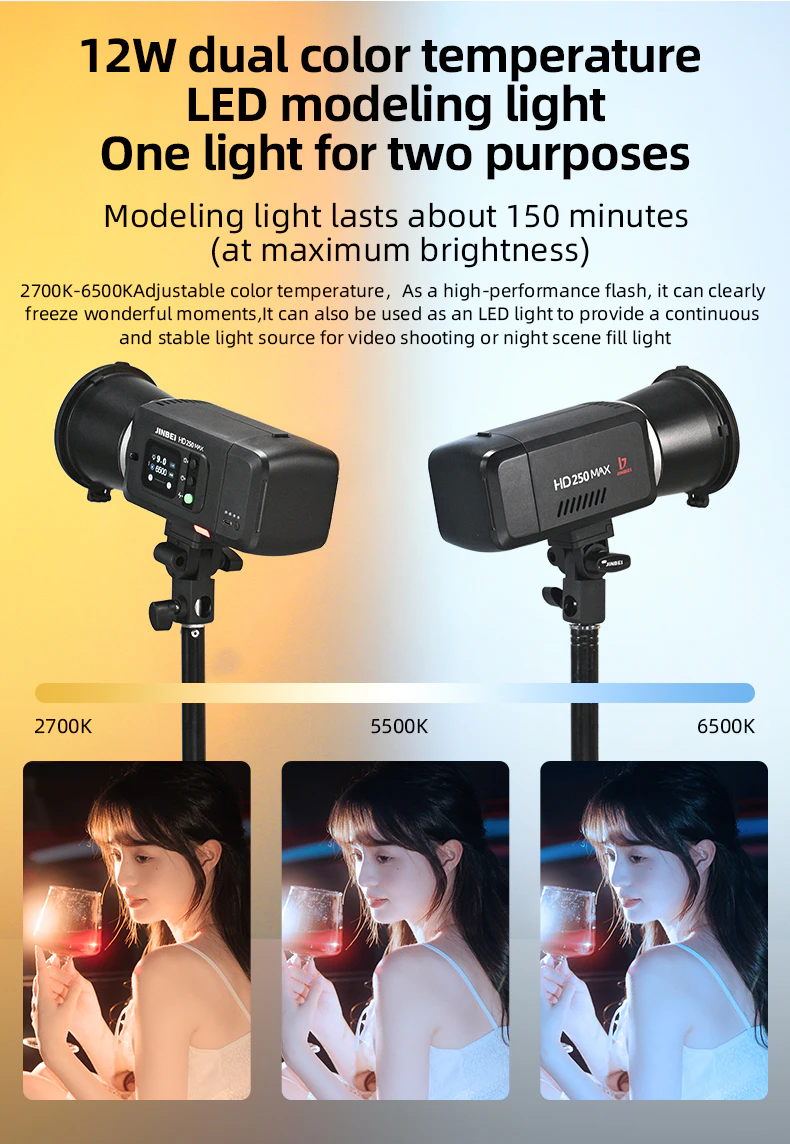 Dual-color LED modeling lamp