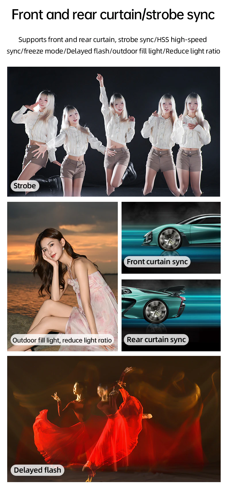Creative flash modes examples