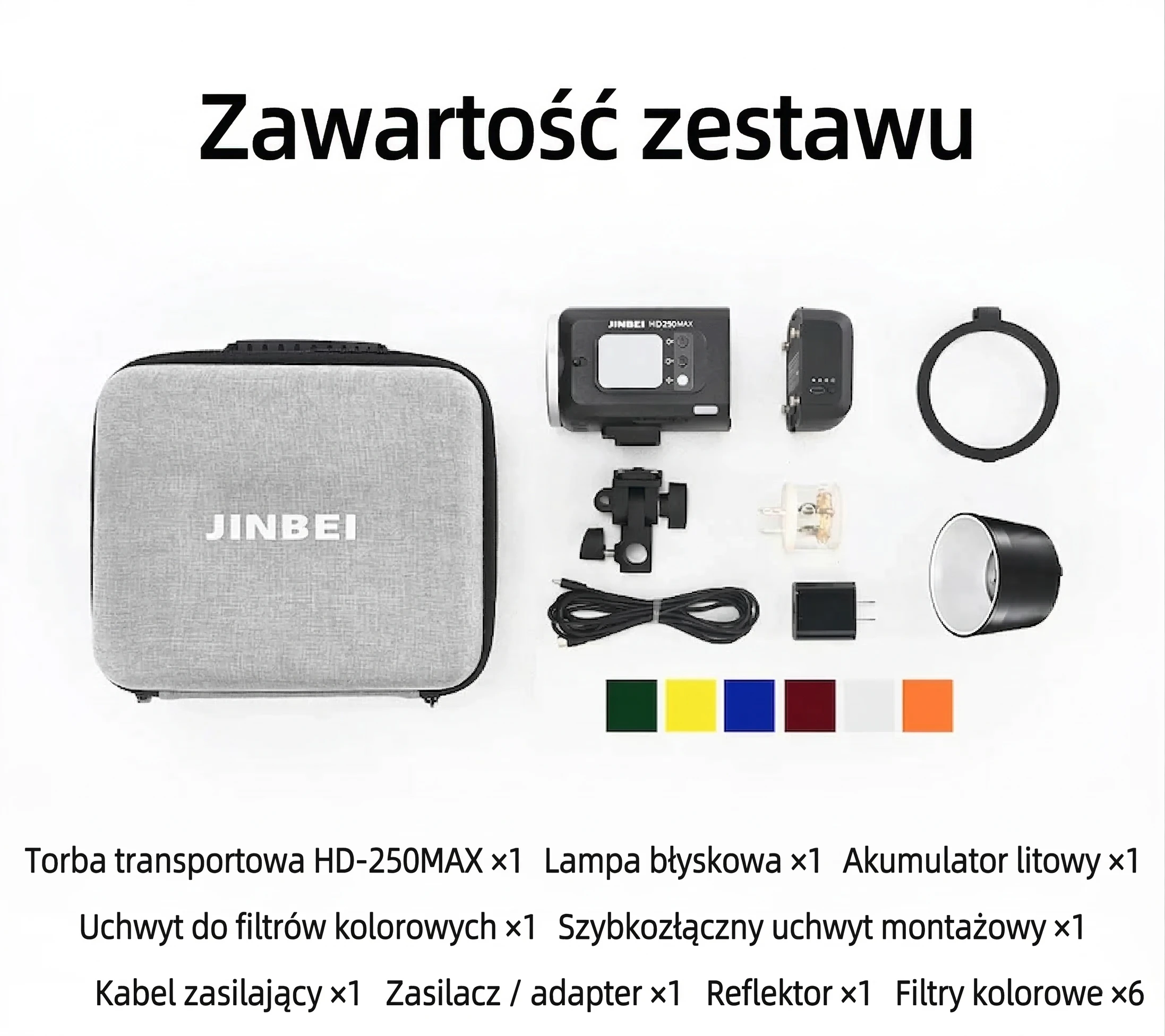 HD250MAX standard kit contents