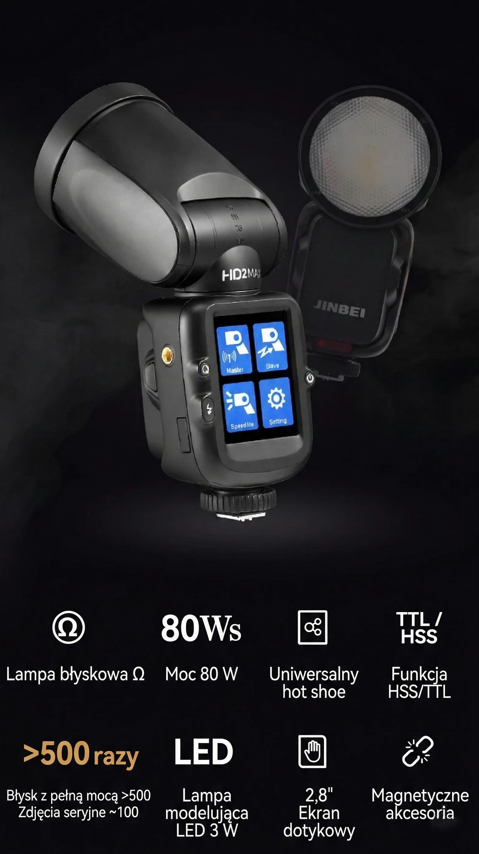 Jinbei HD-2MAX key features overview