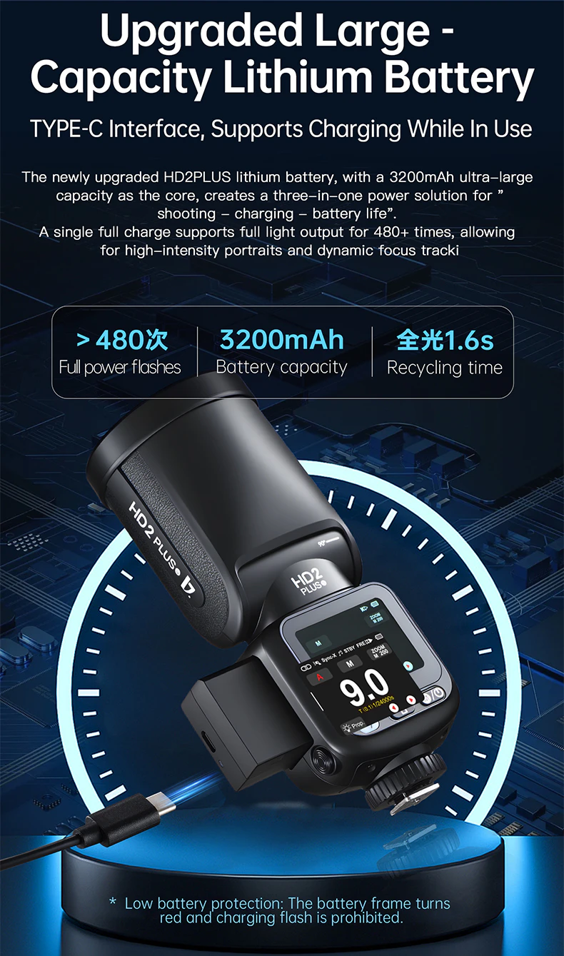 Flexible flash head movement