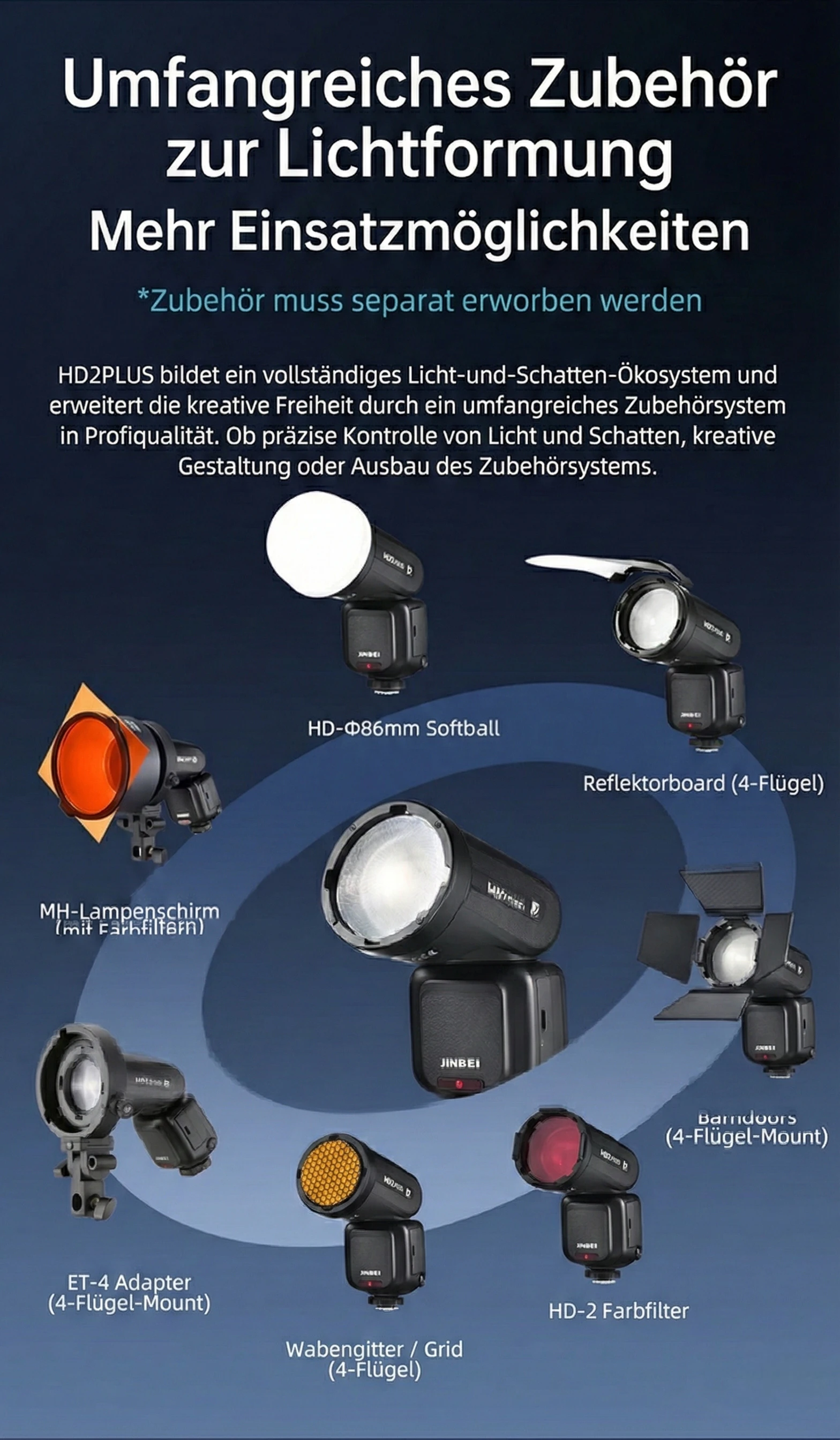 Light shaping accessories