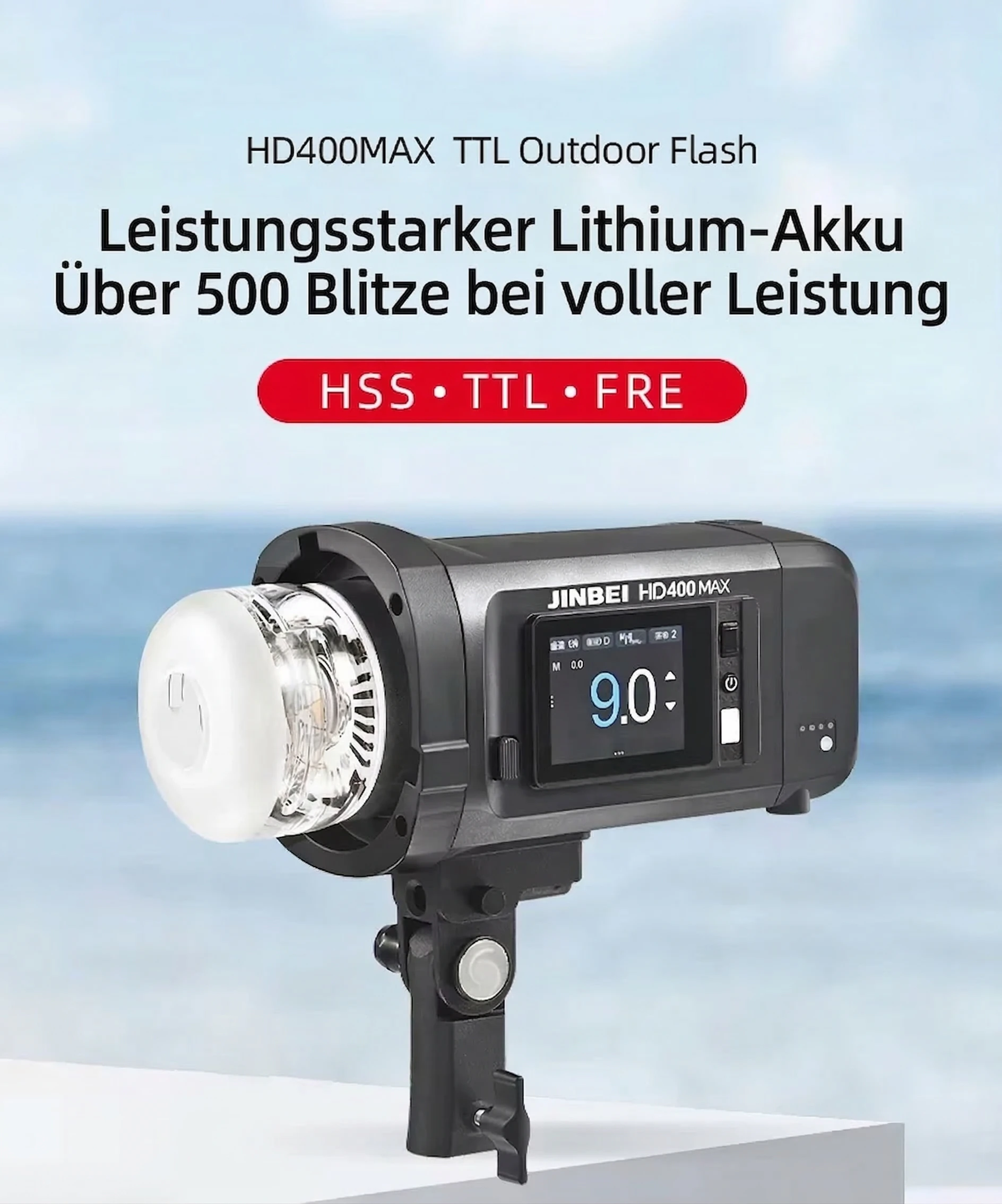 HD400MAX Lithium-Akku-Leistung