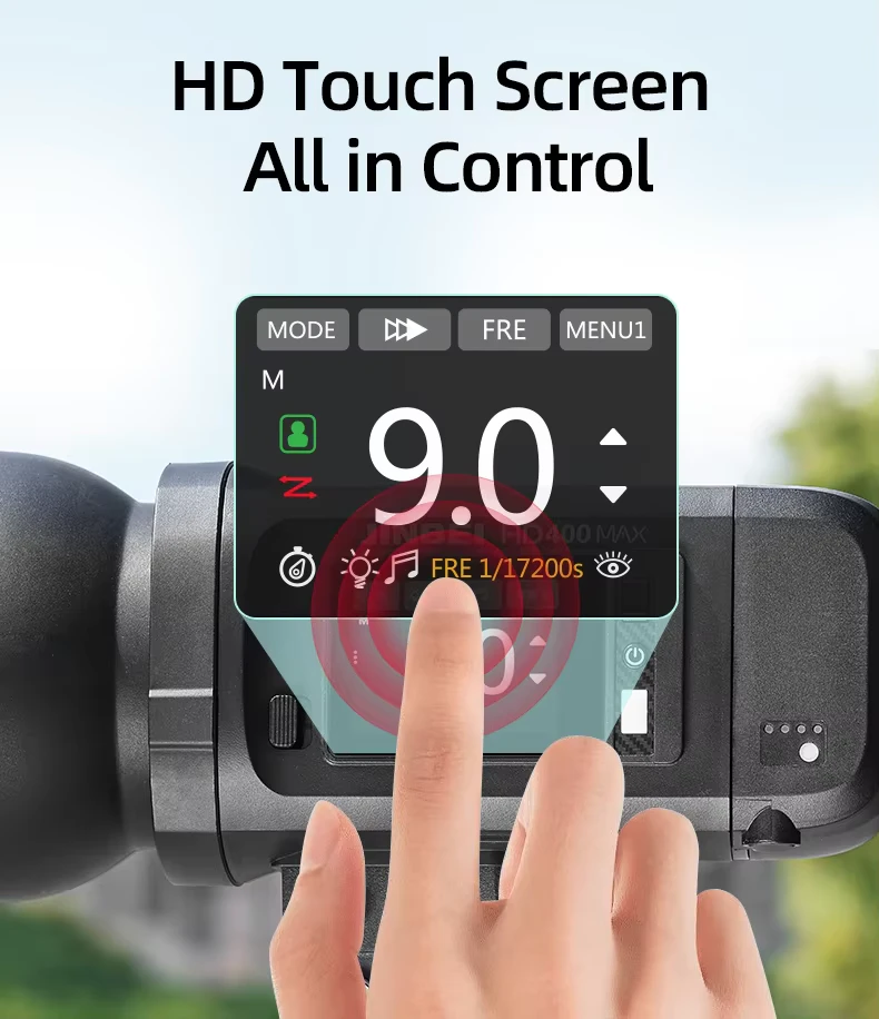 HD400MAX touch screen control