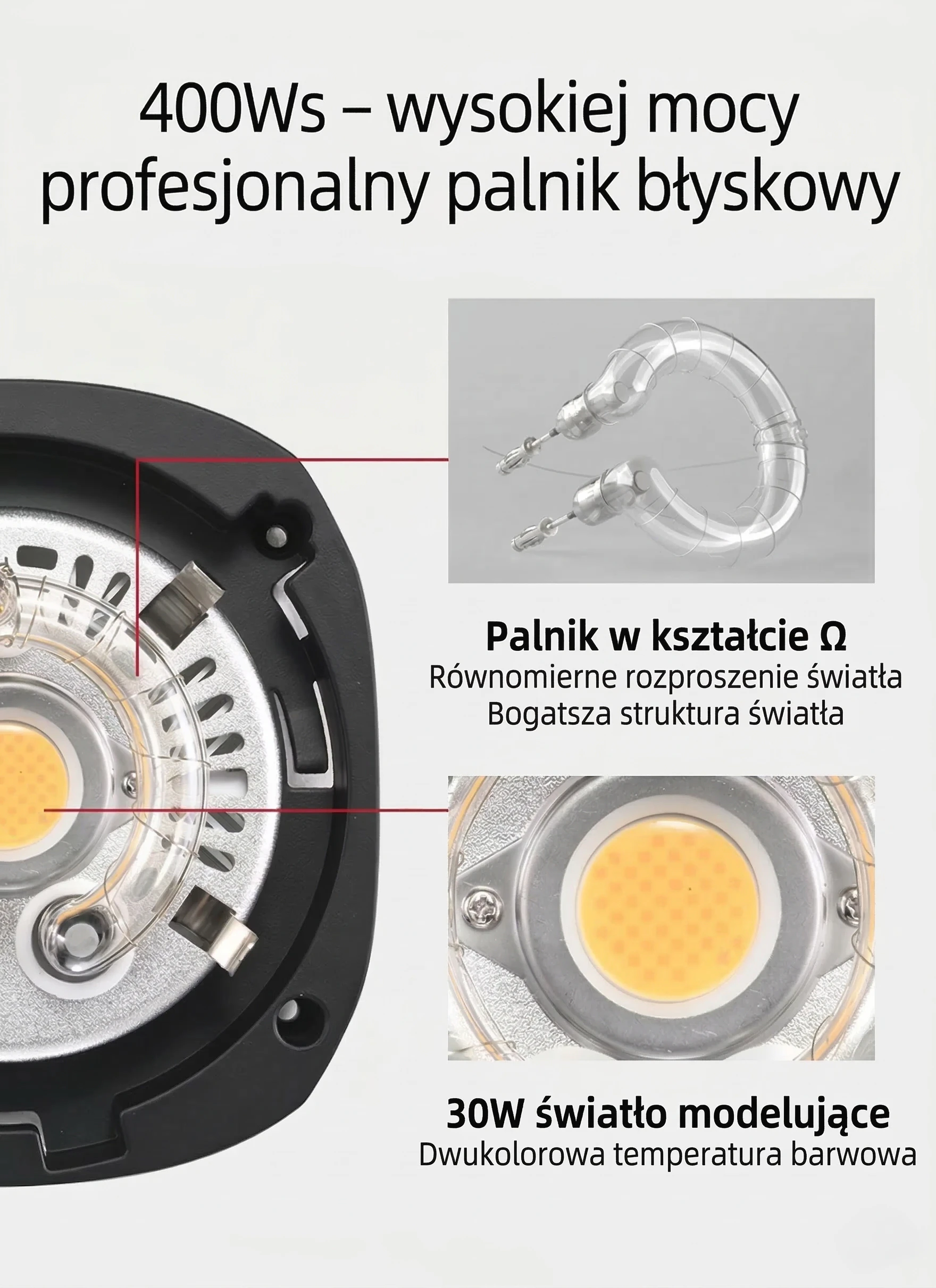 Profesjonalny palnik 400Ws