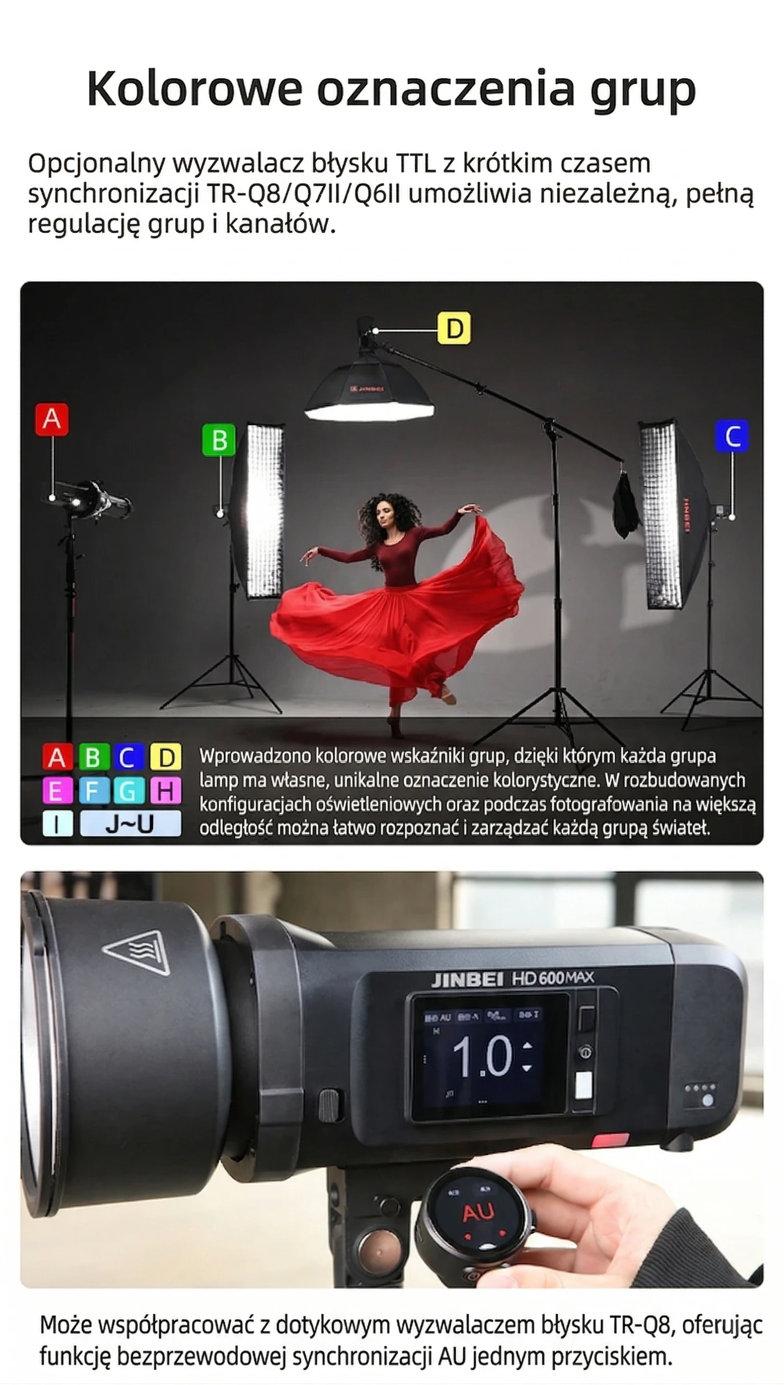 40W dwubarwna lampa LED modelująca