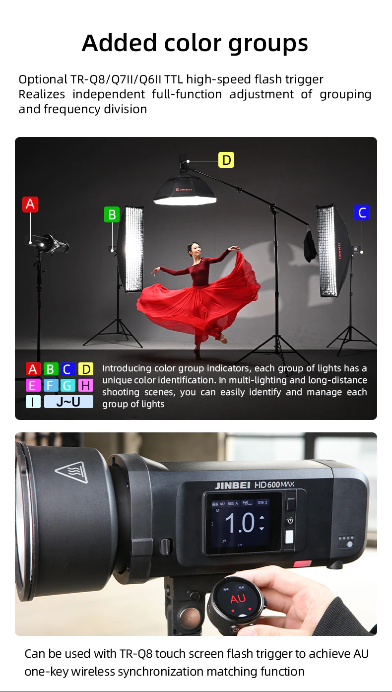 40W bi-color LED modeling lamp