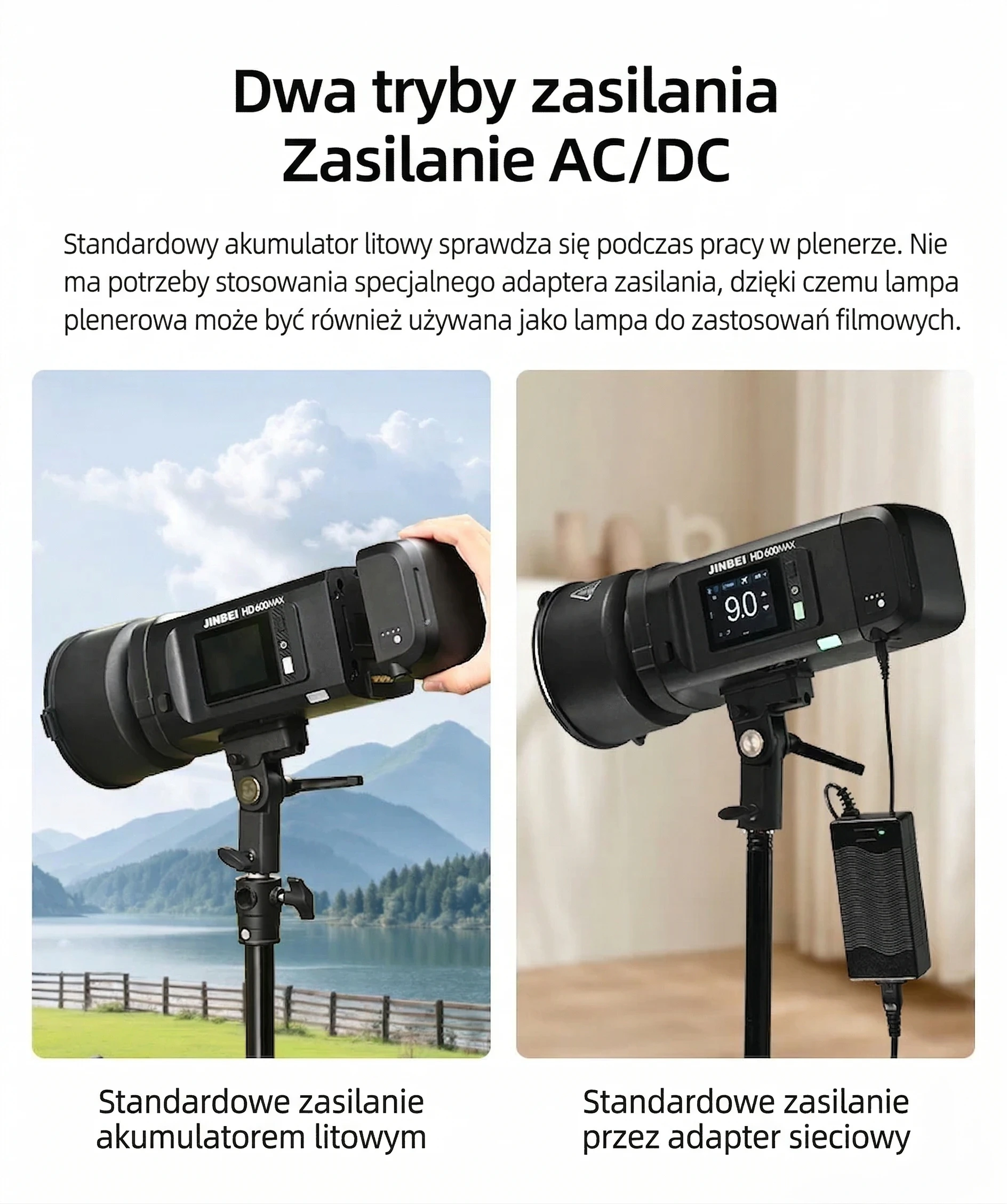 Praca z zasilaniem AC DC