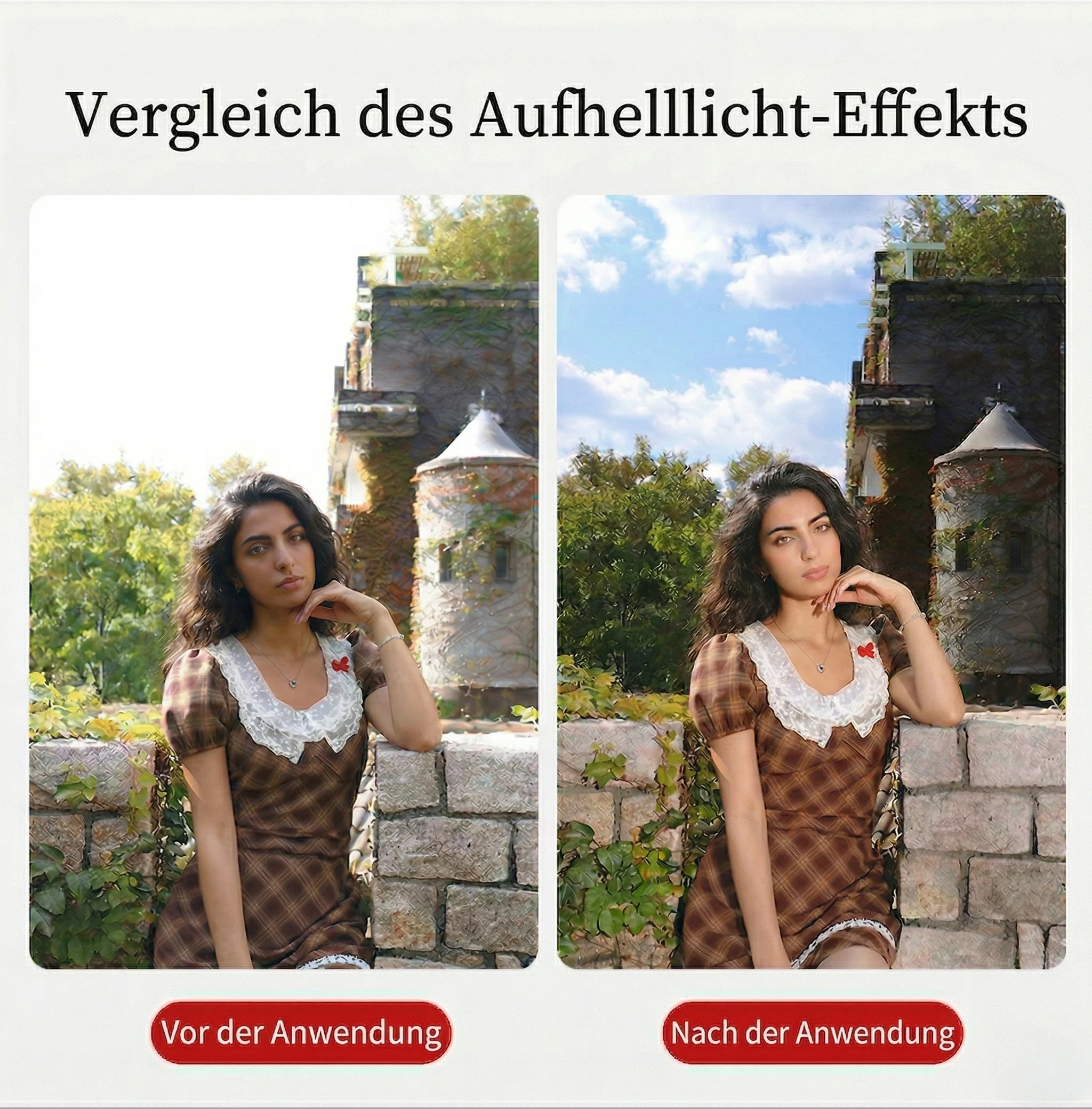 Outdoor-Aufhelllicht Vergleich