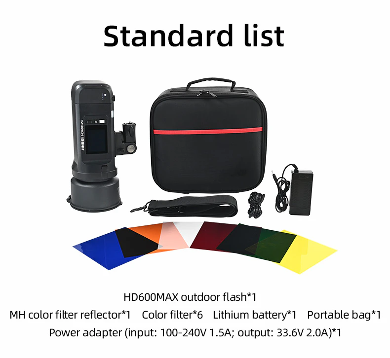 600Ws flash tube and LED modeling light