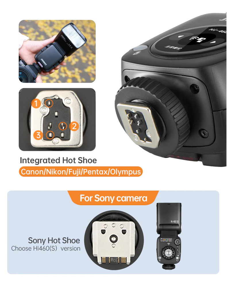 Universal hot shoe compatibility