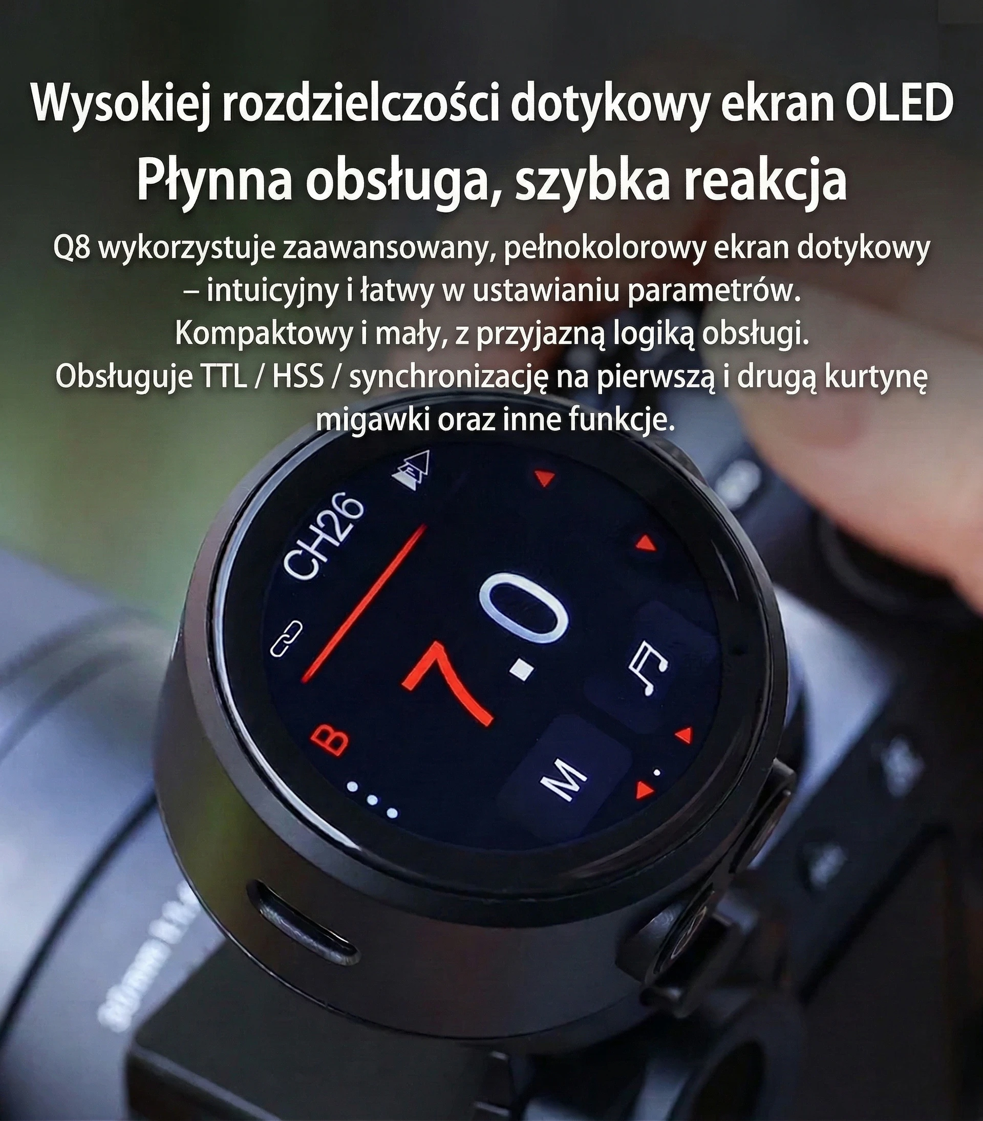 Ekran dotykowy OLED Jinbei TR-Q8