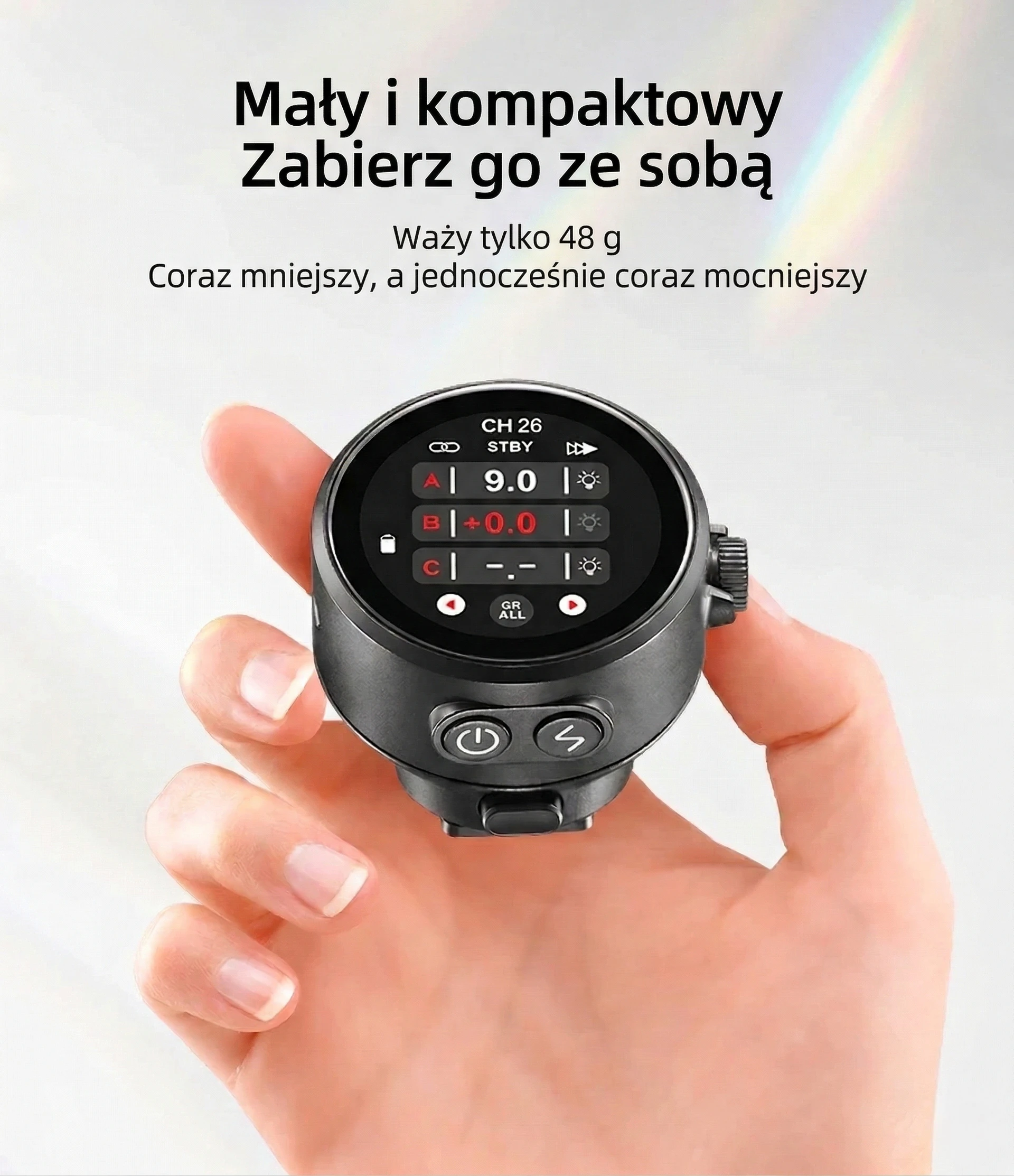 Kompaktowy rozmiar i niska waga TR-Q8