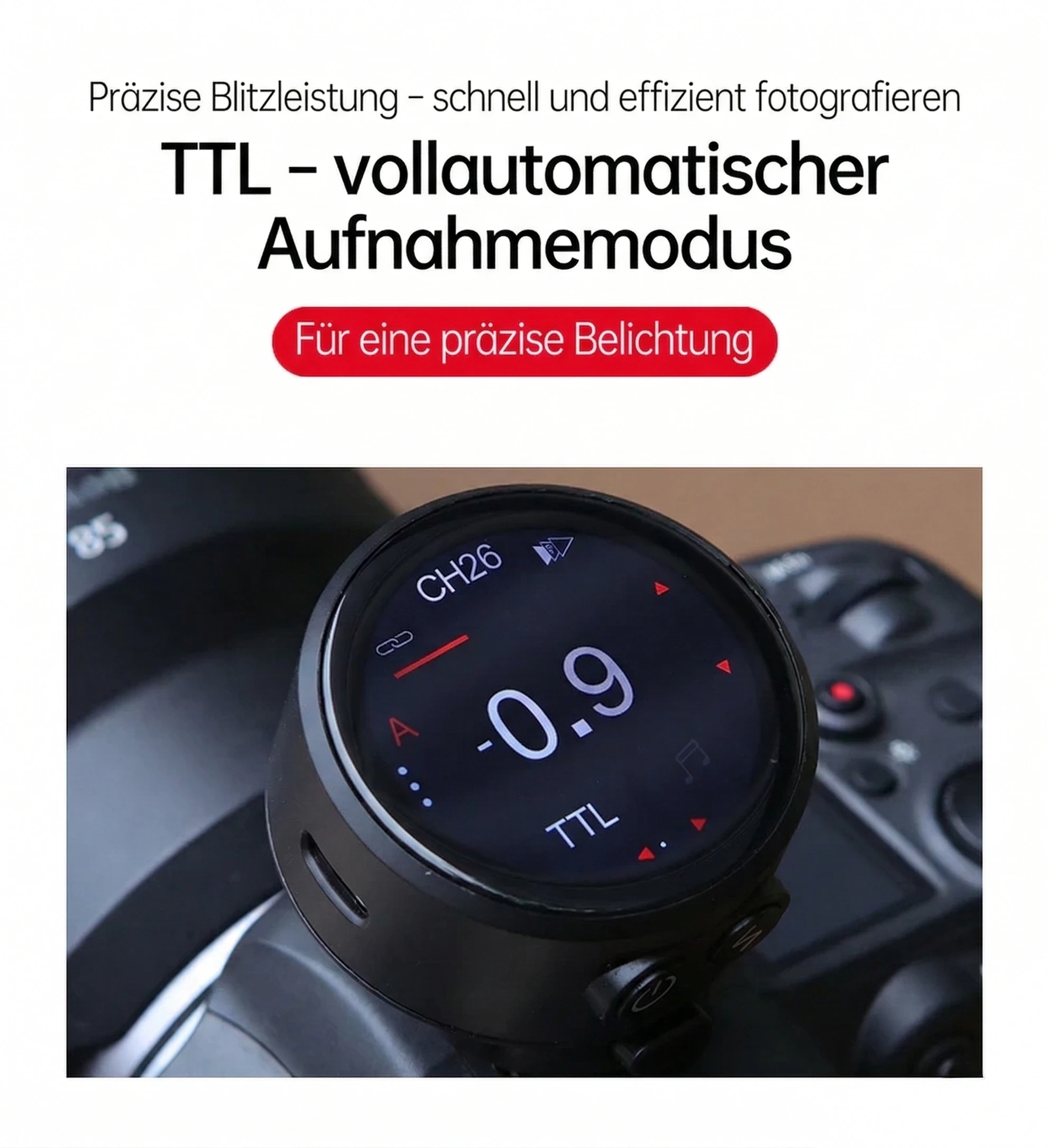 TTL Automatik-Blitzmodus TR-Q8S