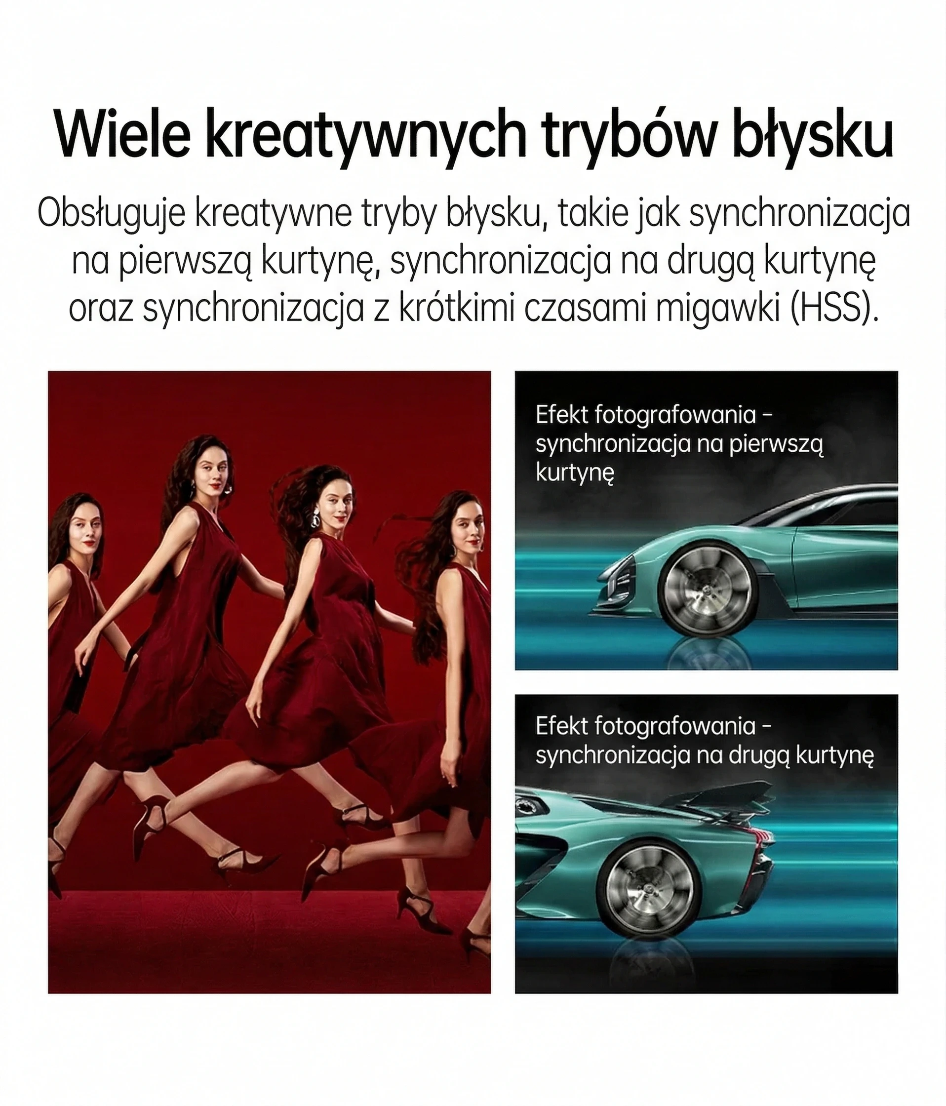 Kreatywne tryby synchronizacji błysku